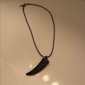 Black Pendant Necklace